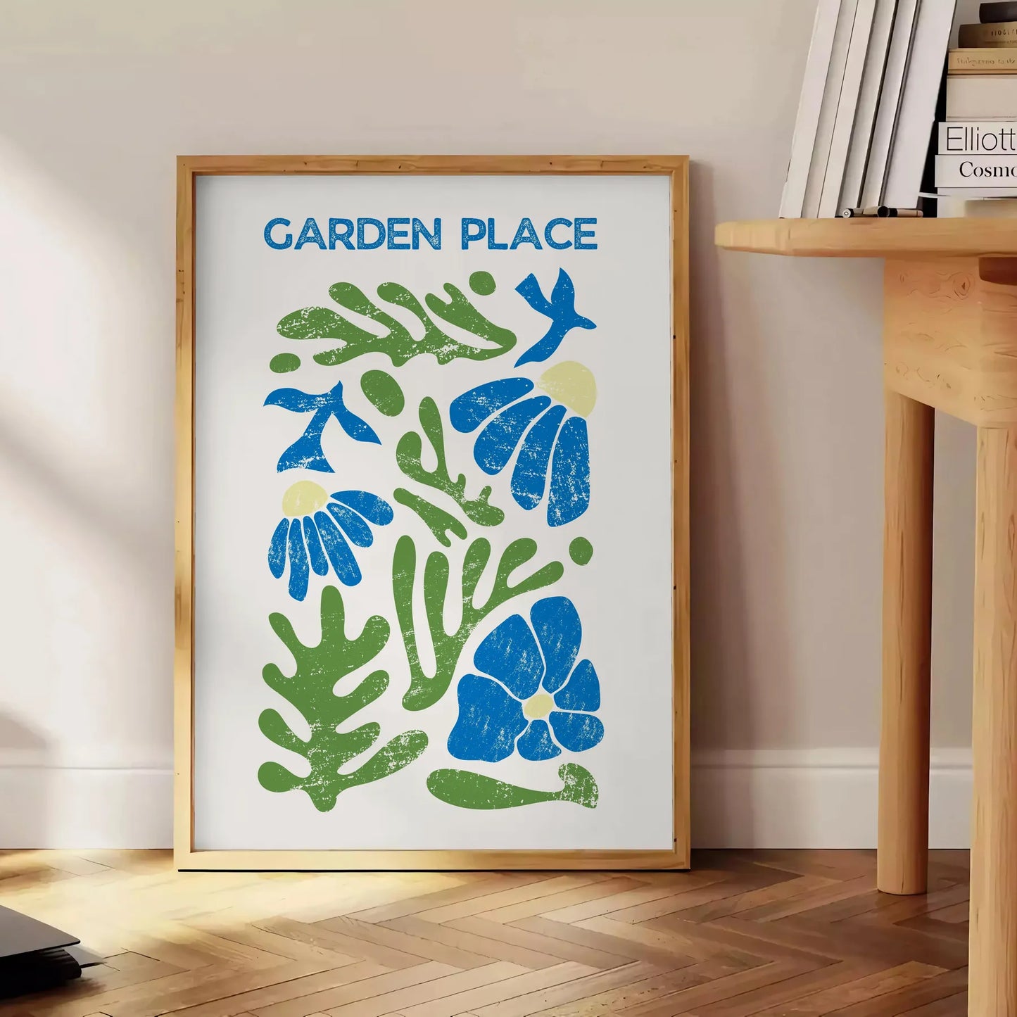 serene elegance nature poster subtle grays blues wall art captivating artwork decor thoughtful gift unframed version space