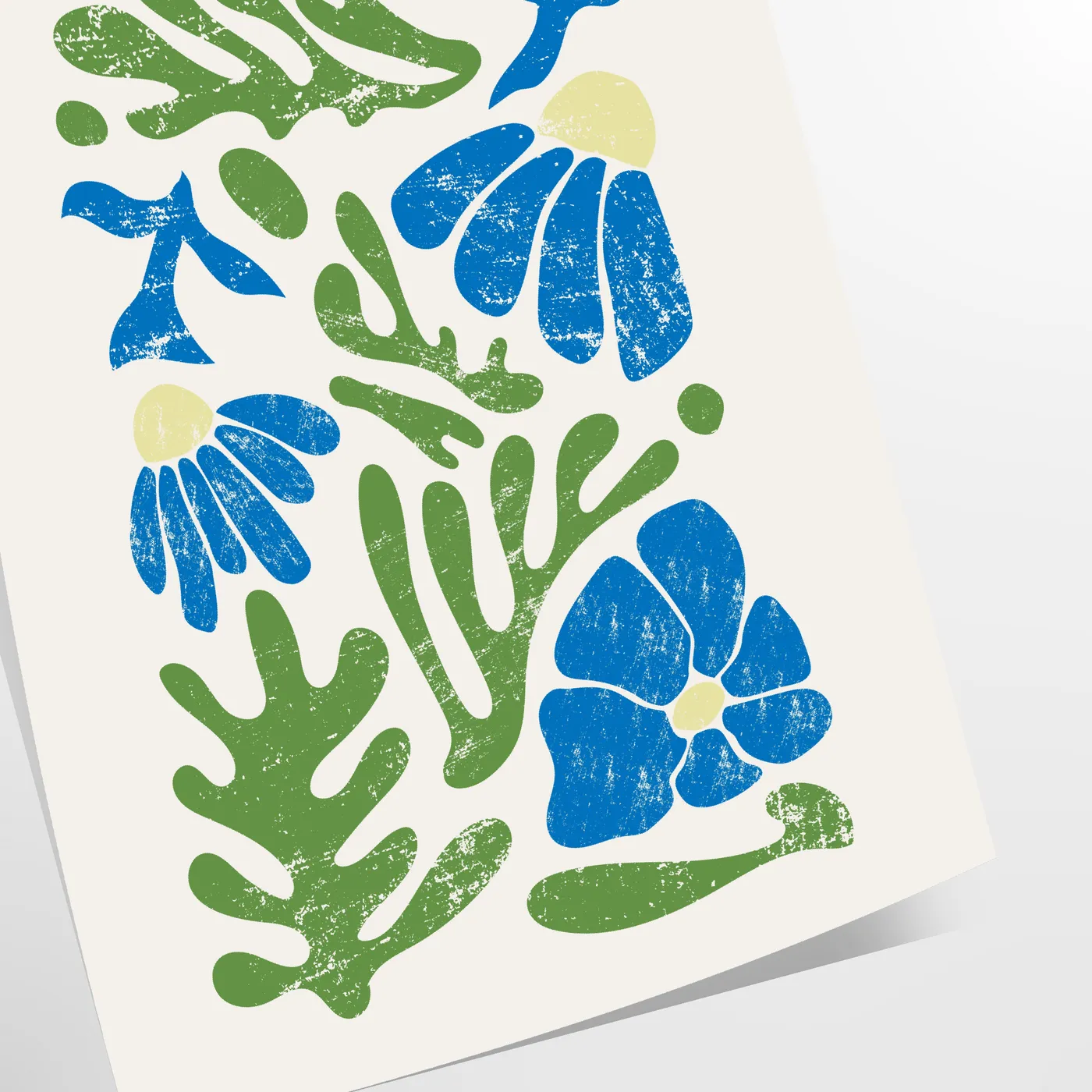 serene elegance nature poster subtle grays blues wall art captivating artwork decor thoughtful gift unframed version space