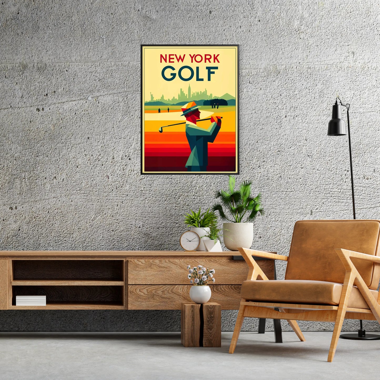 framed golf prints iconic New York courses stunning wall art perfect gift enthusiast space unique artwork poster sizes A4 cm A0