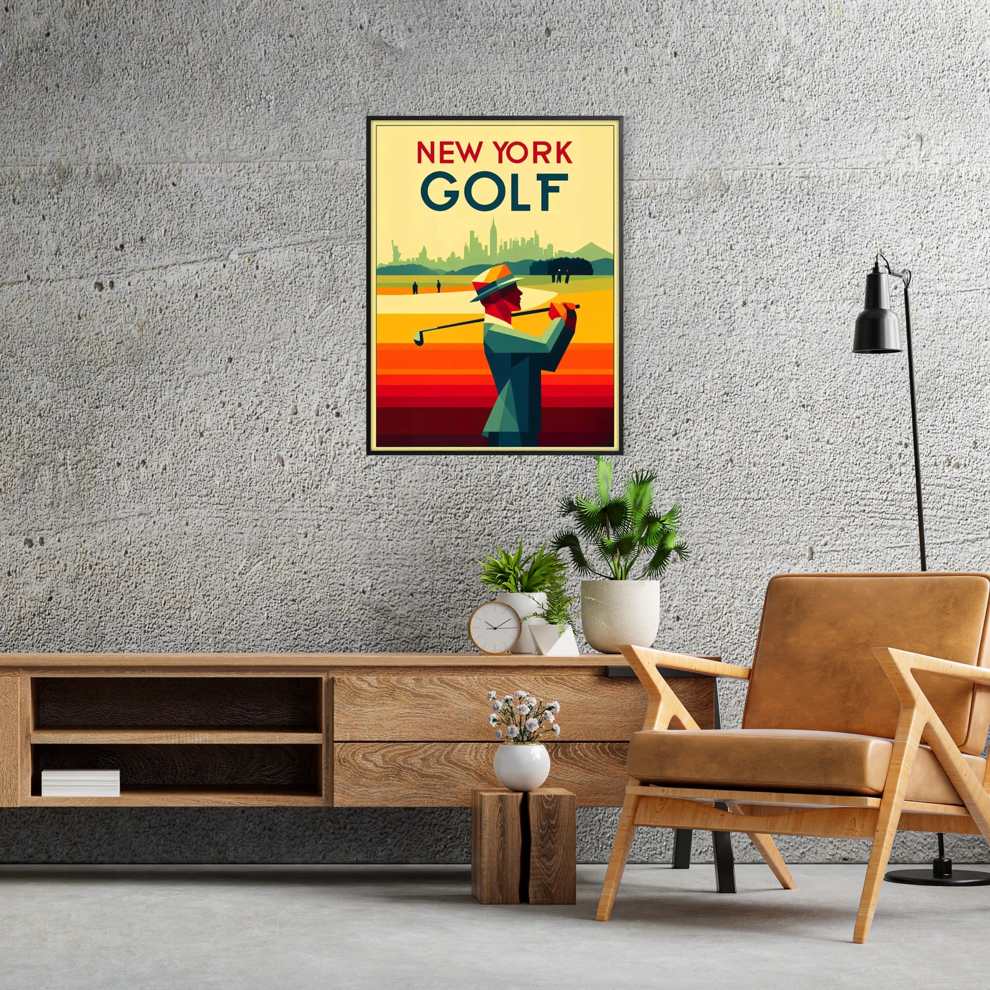 framed golf prints iconic New York courses stunning wall art perfect gift enthusiast space unique artwork poster sizes A4 cm A0