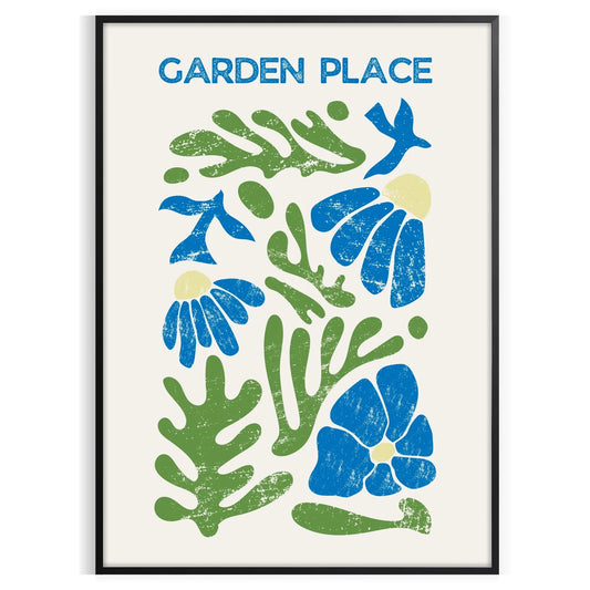 serene elegance nature poster subtle grays blues wall art captivating artwork decor thoughtful gift unframed version space